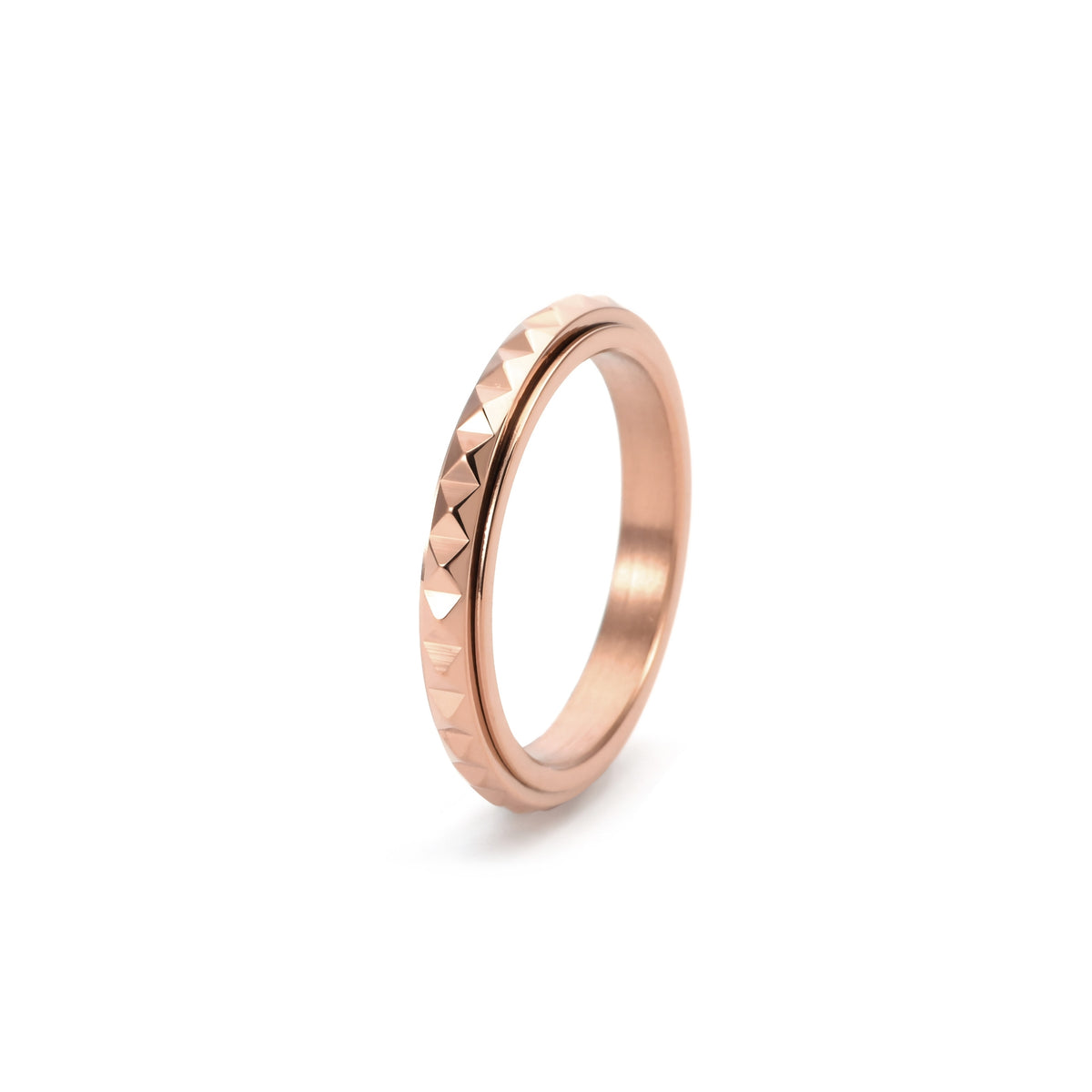 Prism Citadel Spinner Ring | Titanium Steel