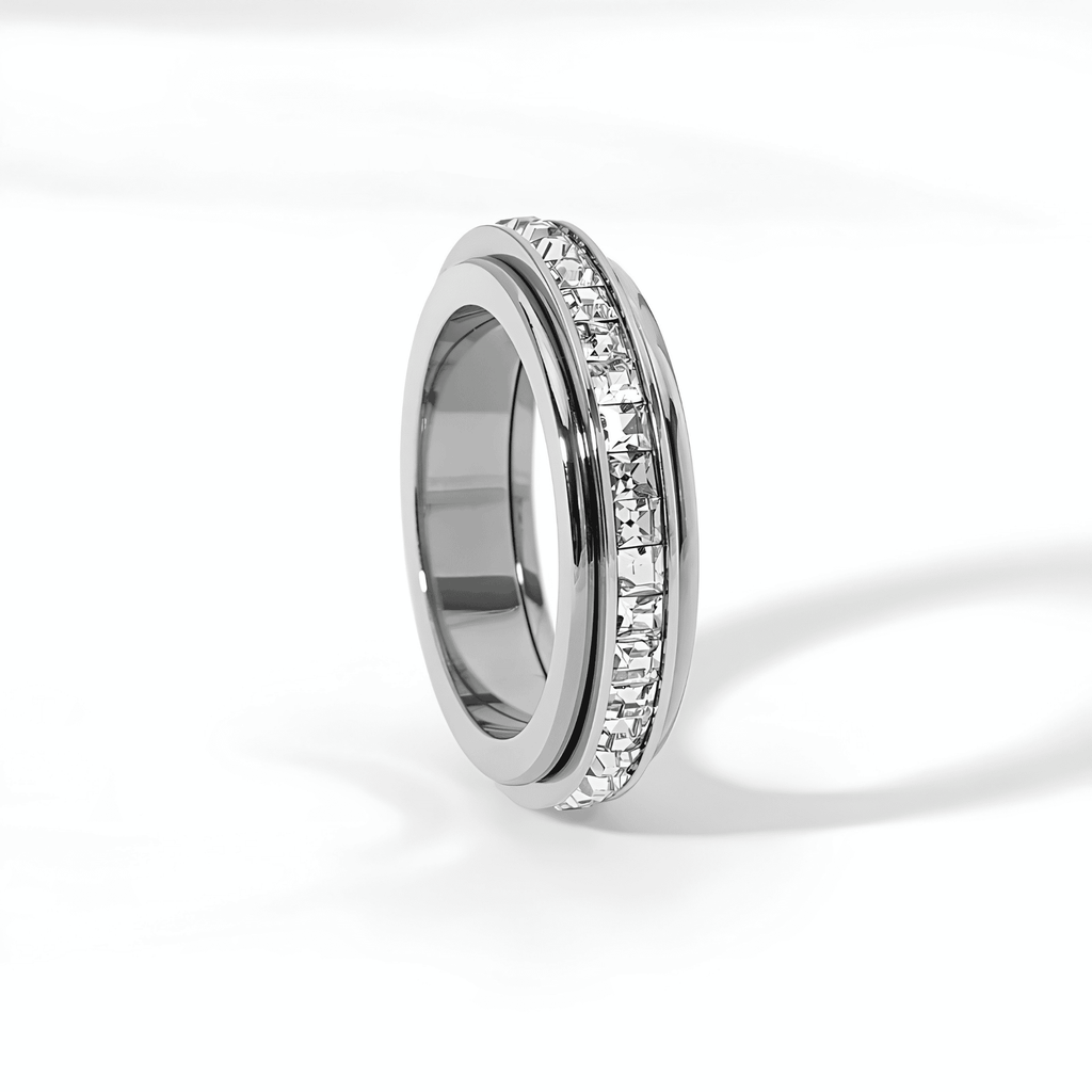 Nova Sky Spinner Ring | Titanium Steel