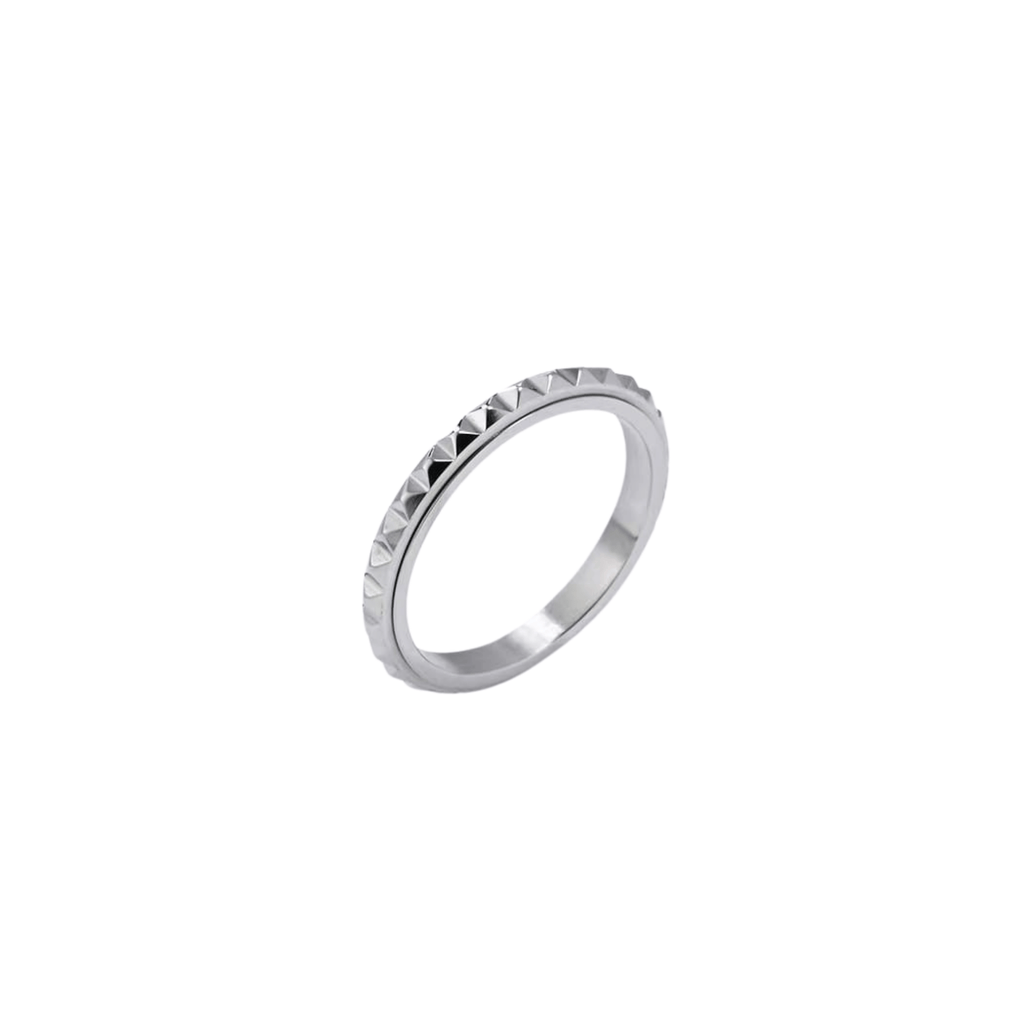 Prism Citadel Spinner Ring | Titanium Steel