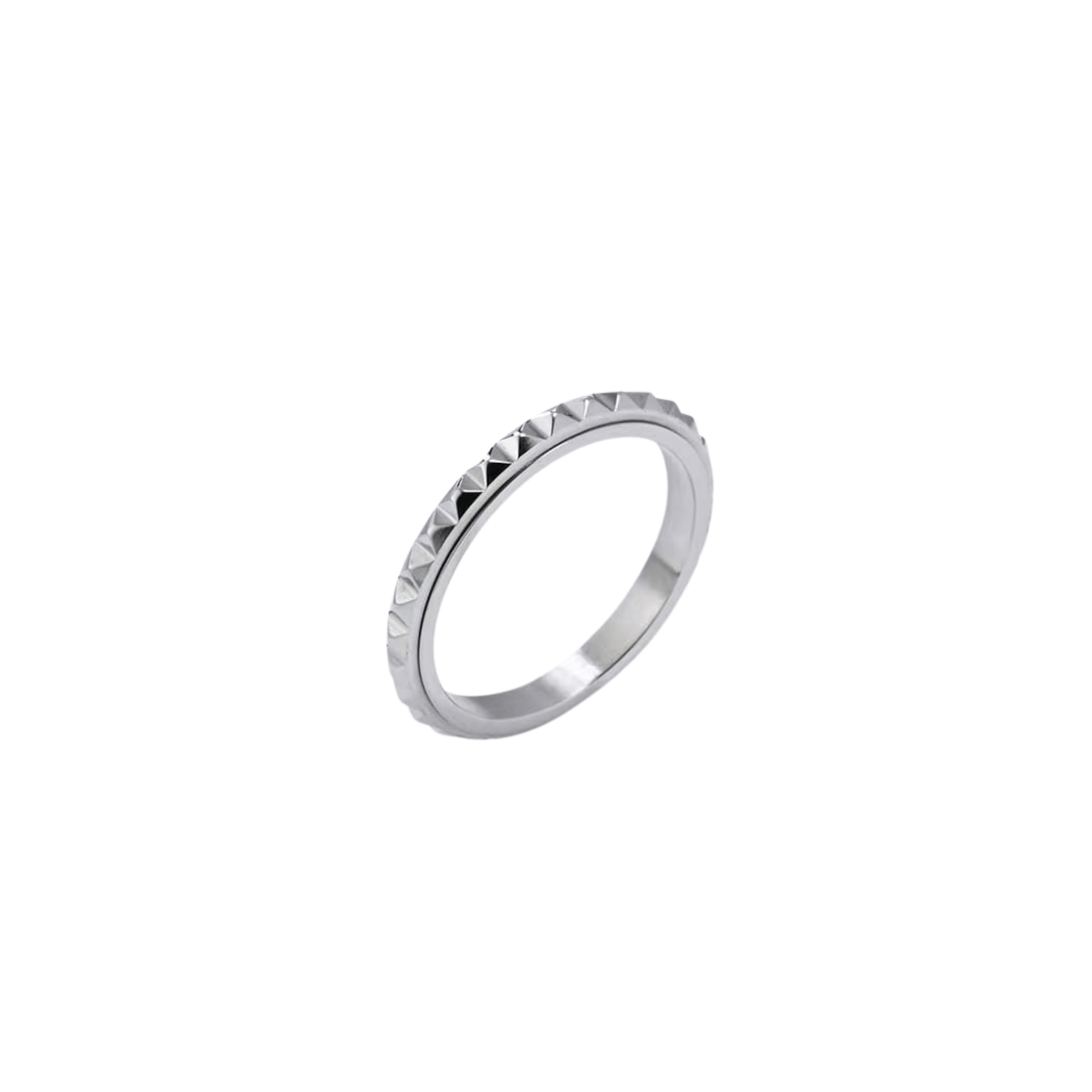 Prism Citadel Spinner Ring | Titanium Steel