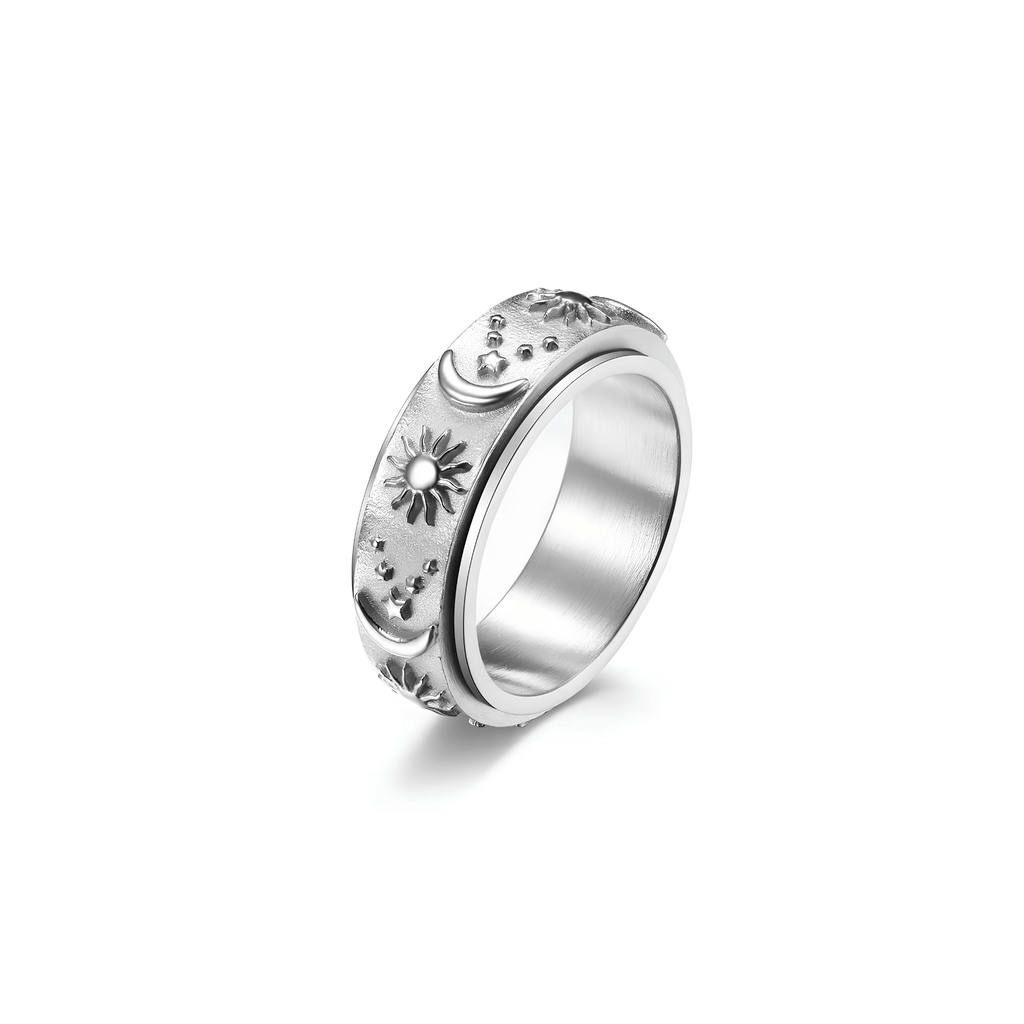Celestial Spinner Ring | Titanium Steel