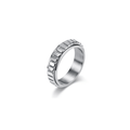 Focus Grid Spinner Ring | Titanium Steel