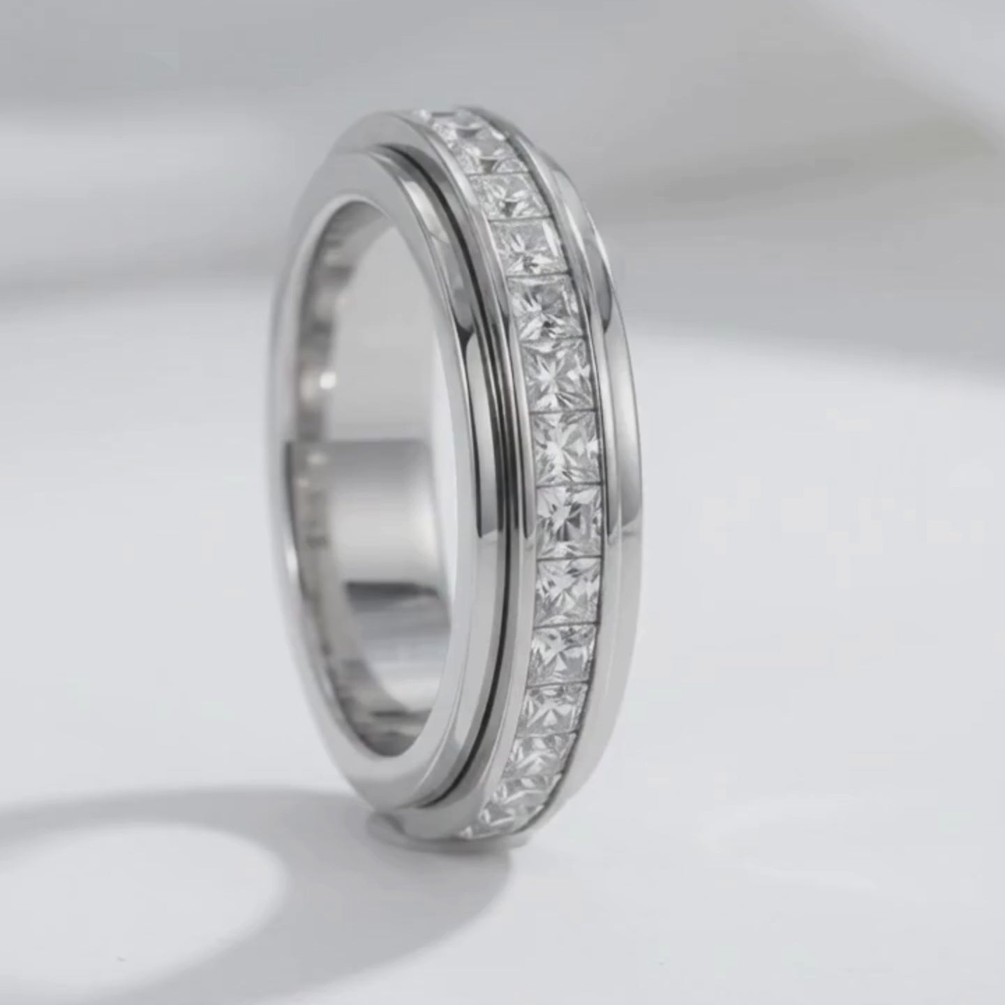 Nova Sky Spinner Ring | Titanium Steel