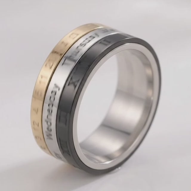 His Memory Lock Spinner Ring