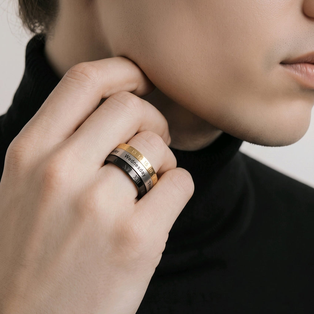 His Memory Lock Spinner Ring